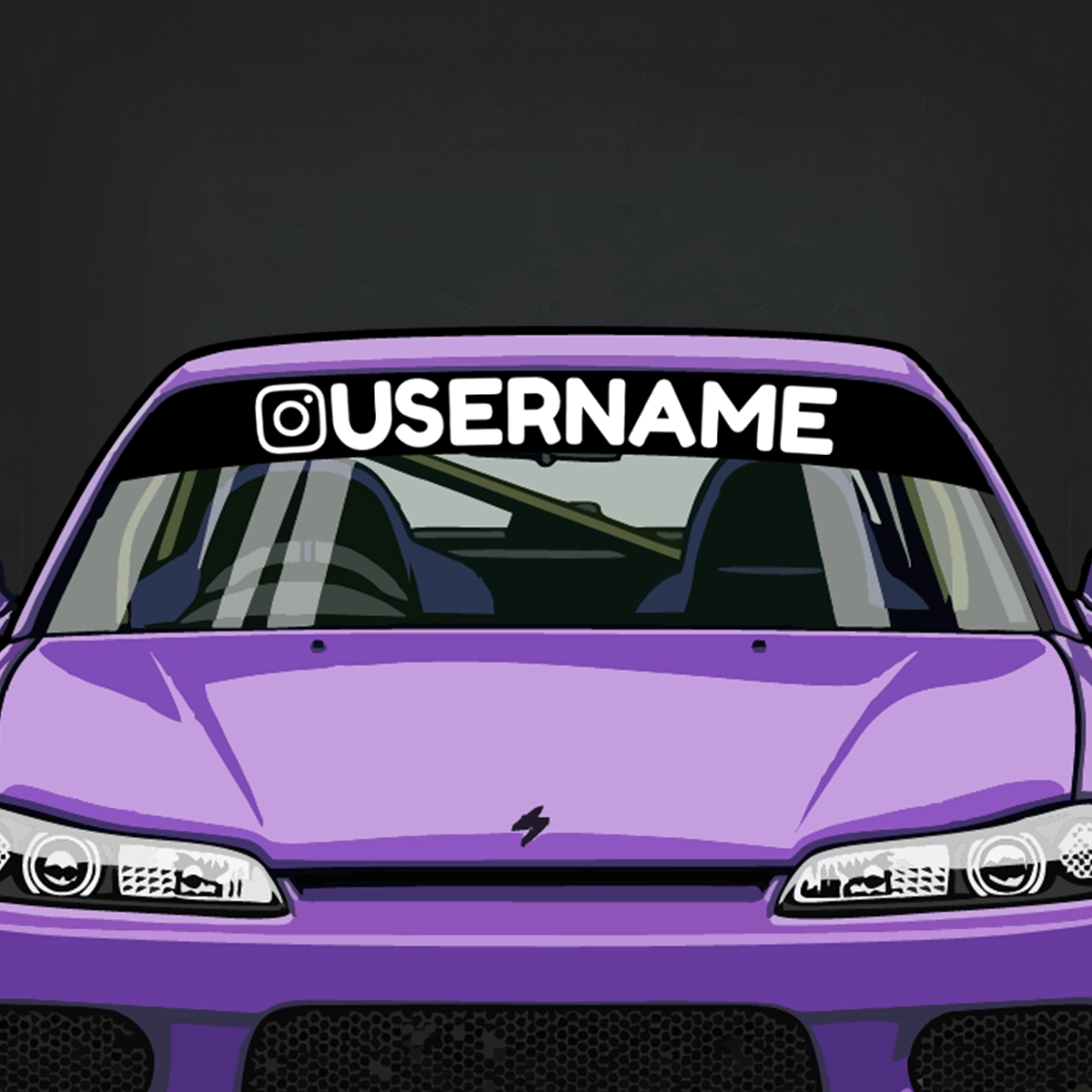 Large Customisable Instagram Banner Decal