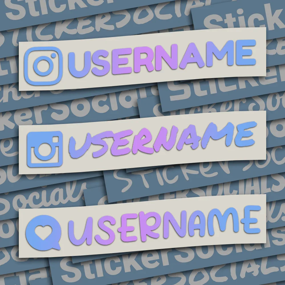 Personalised Holographic Instagram Decal Sticker