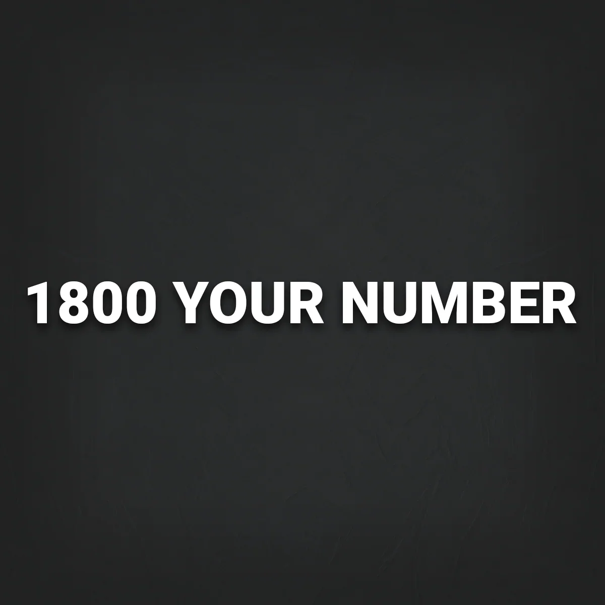 Personalised Phone Number Banner Decal