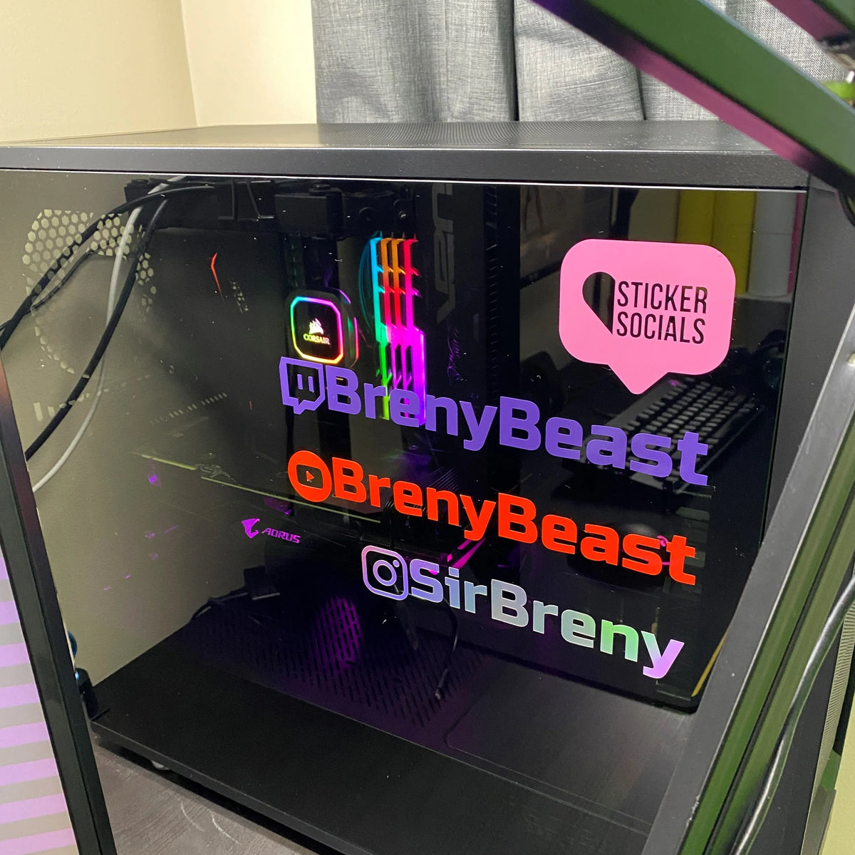 Personalised Twitch Decal Sticker