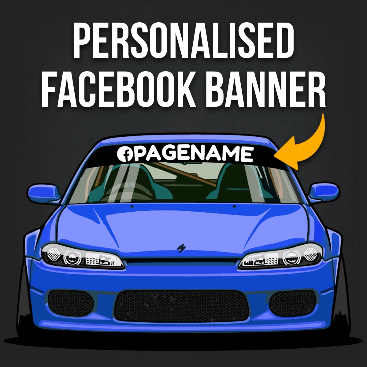 Large Customisable Facebook Banner Decal