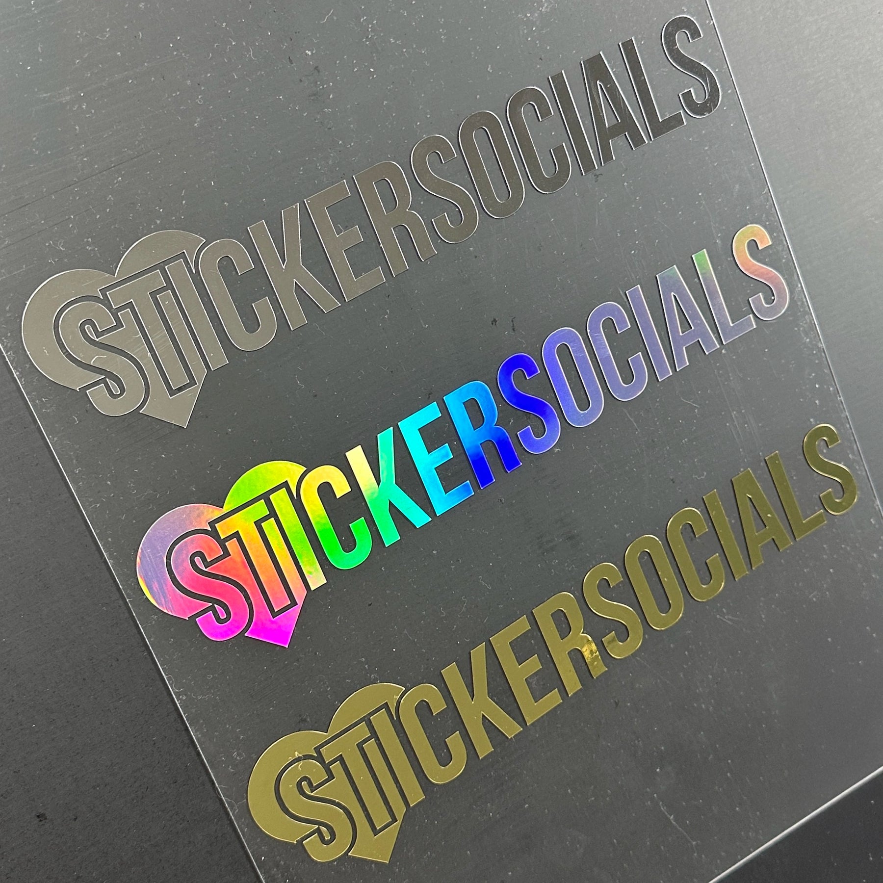 Personalised Social Media Holographic Decal Sticker