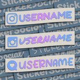 Personalised Holographic Instagram Decal Sticker