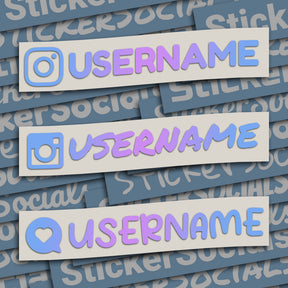 Personalised Holographic Instagram Decal Sticker