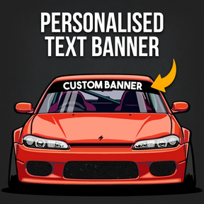 Personalised Text Banner Decal