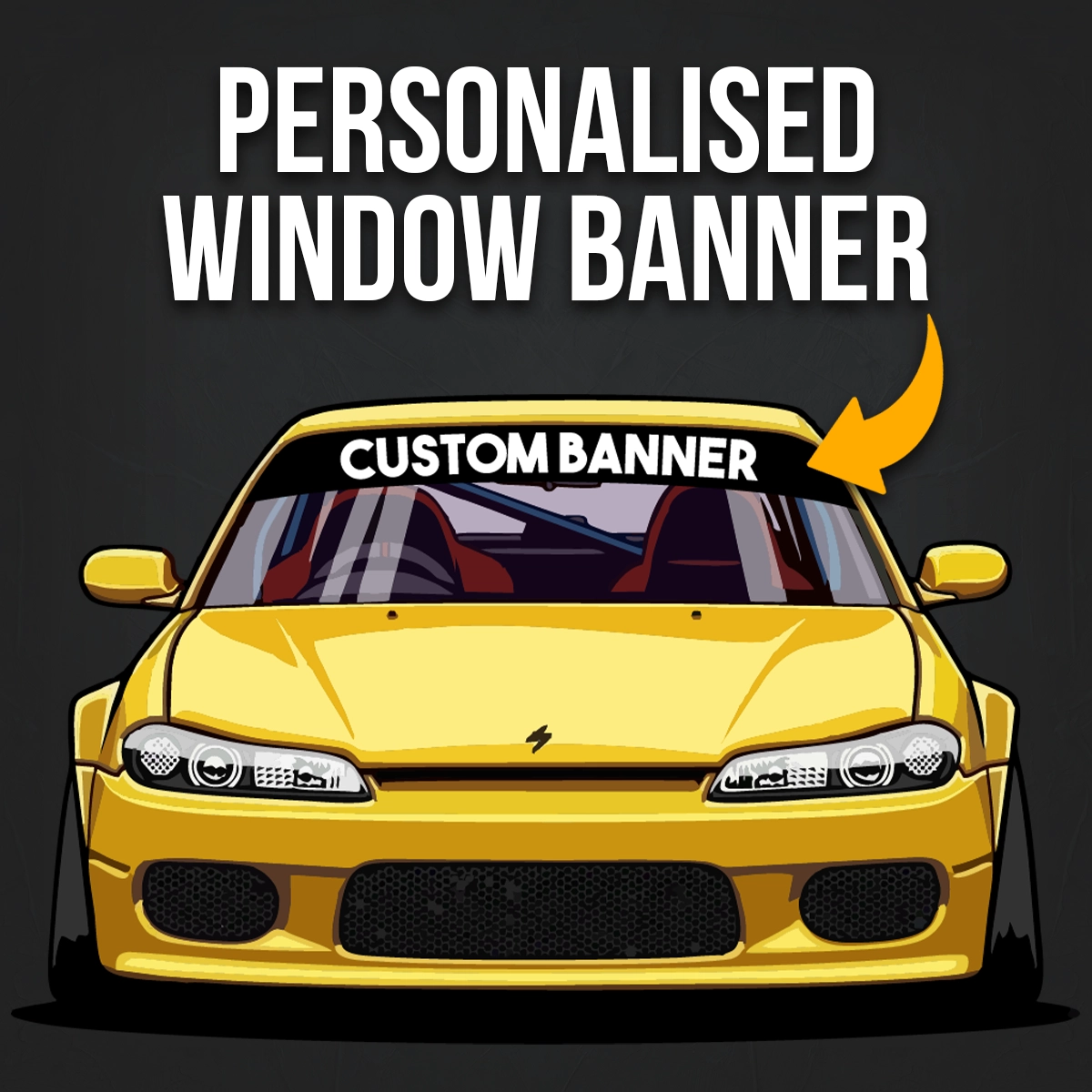 Personalised Window Banner Decal