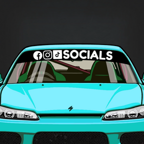 Large Customisable Social Media Banner Decal