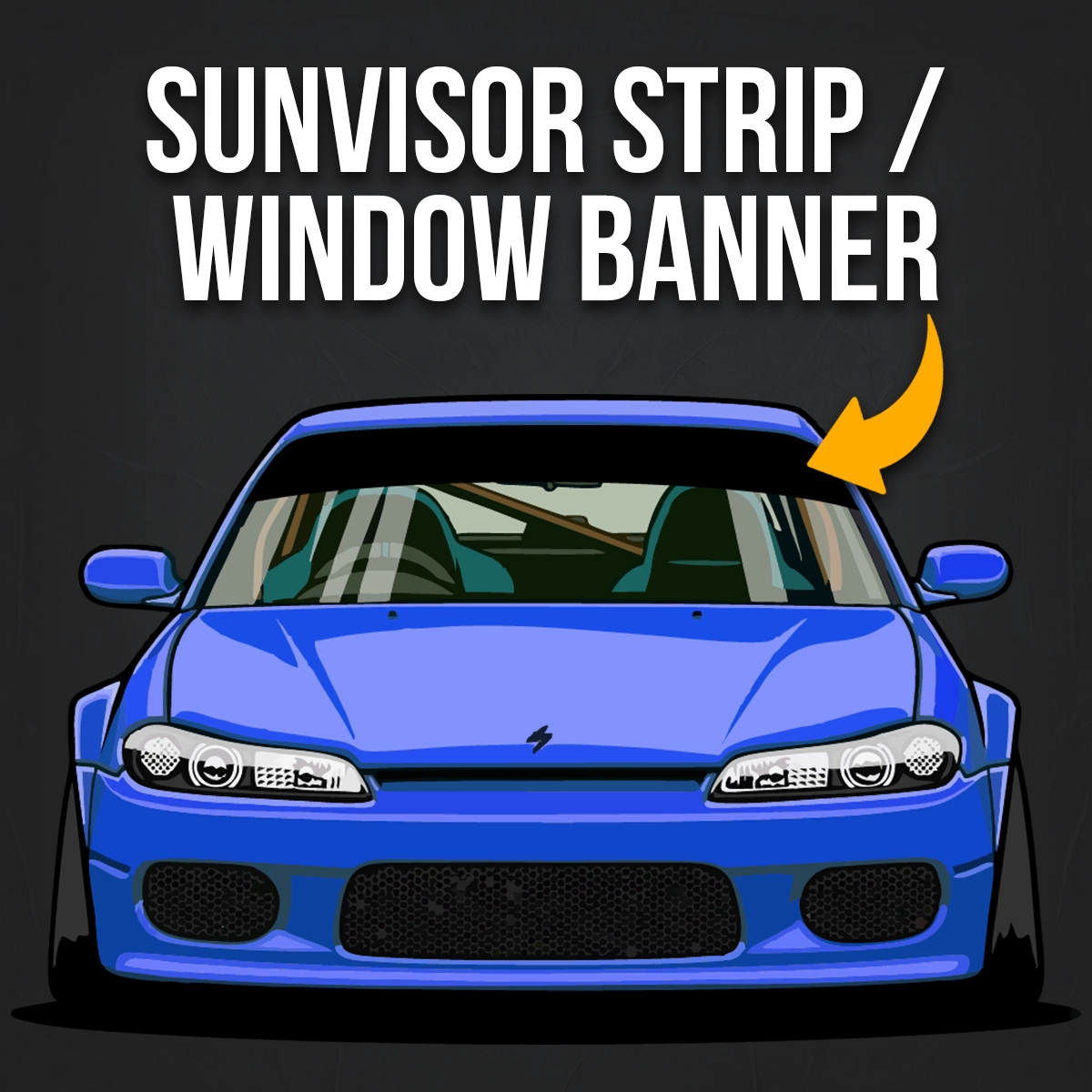 Sunvisor Strip / Window Banner Decal
