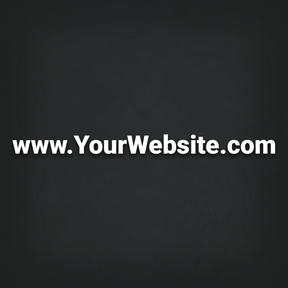 Personalised Website Banner Decal