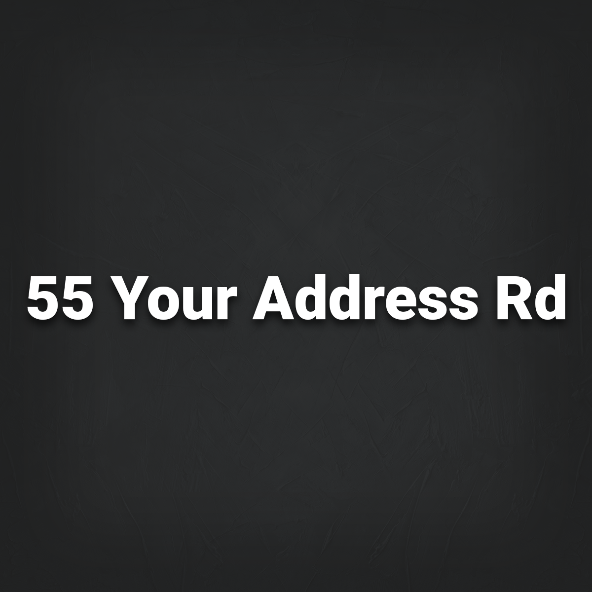 Personalised Business Address Banner Decal