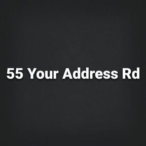 Personalised Business Address Banner Decal