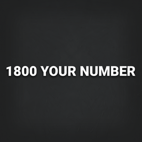 Personalised Phone Number Banner Decal