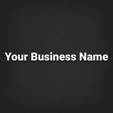 Personalised Business Name Banner Decal