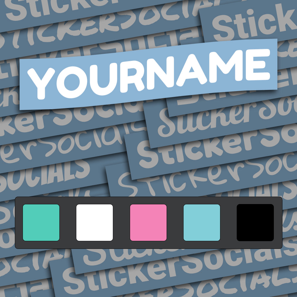 Personalised Name Decal Sticker