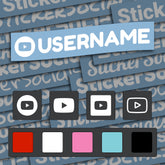 Personalised YouTube Decal Sticker