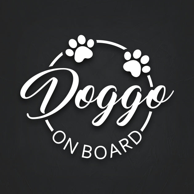 Doggo On Board Decal Sticker