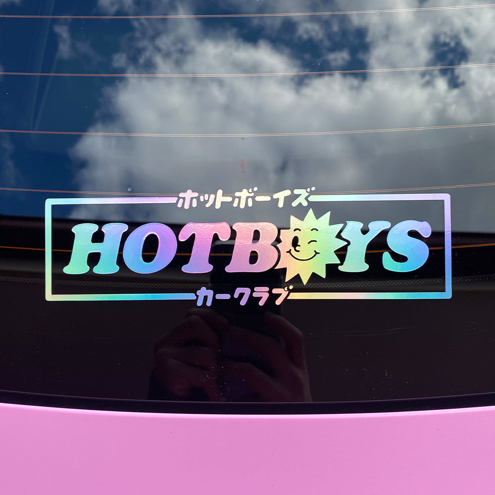 Hotboys Car Club Holographic Decal Sticker