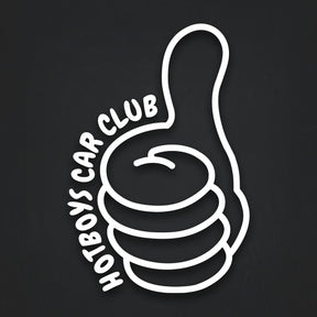 Hotboys Car Club Thumbs Up Decal Sticker