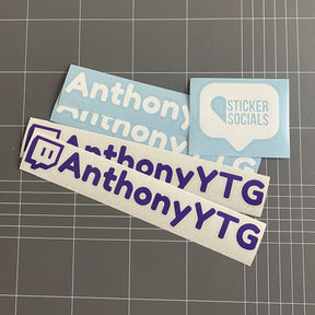 Personalised Social Media Decal Sticker