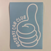 Hotboys Car Club Thumbs Up Decal Sticker