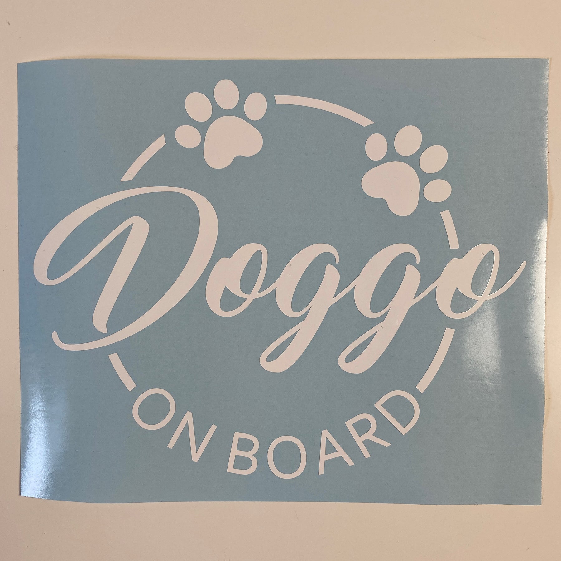 Doggo On Board Decal Sticker