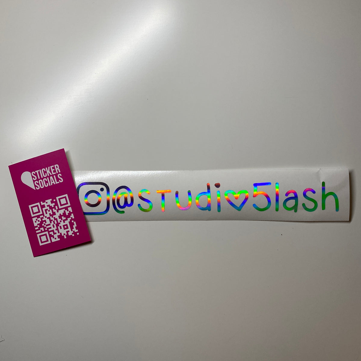 Personalised Social Media Holographic Decal Sticker