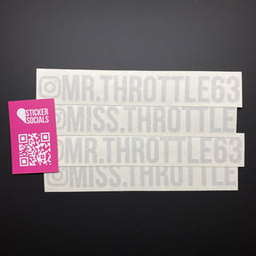 Personalised Instagram Decal Sticker