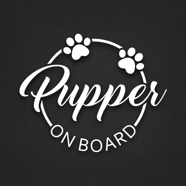 Pupper On Board Decal Sticker